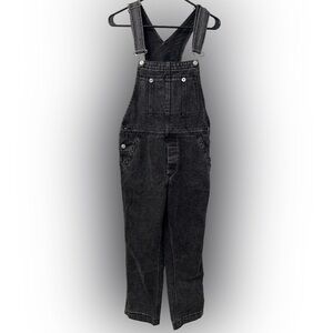 We The Free Charcoal Denim Overalls